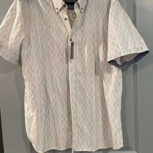 Carbon 2 Cobalt NWT Men's Striped Short Sleeve Shirt XLT tall